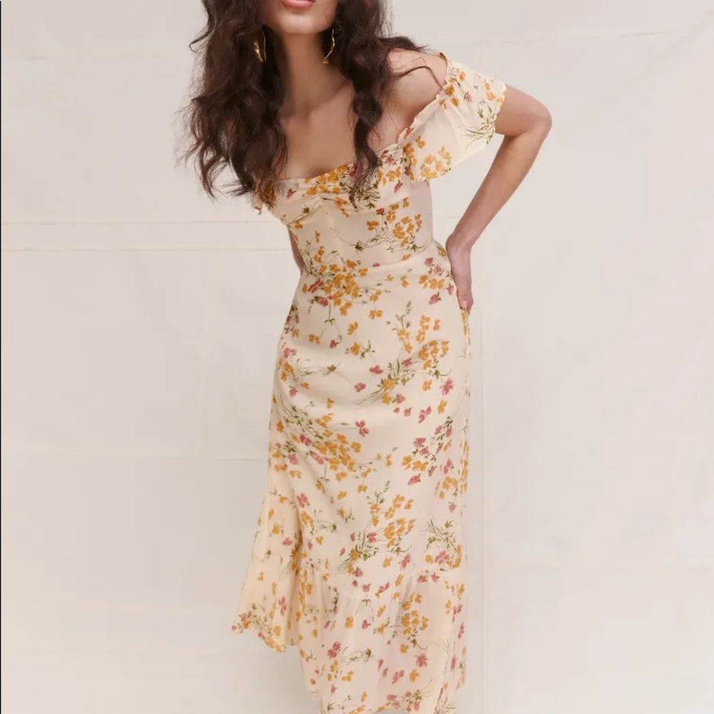 Reformation Butterfly Dress Aries Size 8